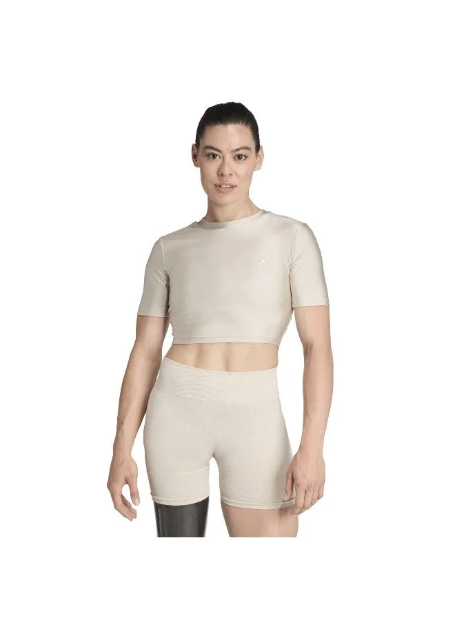 Adidas Adidas We T-Shirt Shn Beige T-Shirt (Short Sleeve) T-Shirts For Women